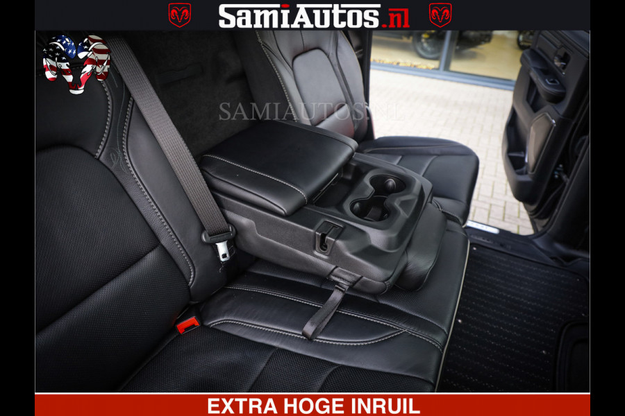 Dodge Ram 1500 LIMITED NIGHT | 5.7 V8 HEMI | HUD | MWK | LUCHTVERING | EERSTE EIGENAAR | BOM VOL ALLE OPTIES | CREW CAB DUBBELE CABINE | 5 PERSOONS | DC | 40000 KM | MEEST VOLLE RAM PICK UP |