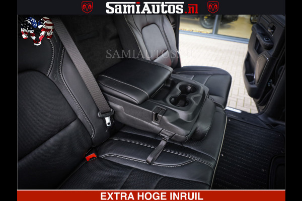 Dodge Ram 1500 LIMITED NIGHT | 5.7 V8 HEMI | HUD | MWK | LUCHTVERING | EERSTE EIGENAAR | BOM VOL ALLE OPTIES | CREW CAB DUBBELE CABINE | 5 PERSOONS | DC | 40000 KM | MEEST VOLLE RAM PICK UP |