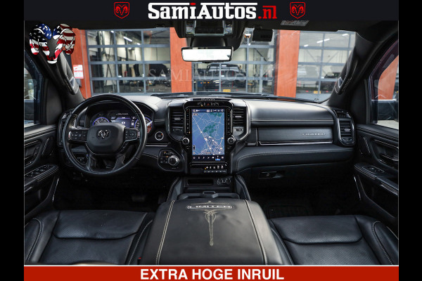 Dodge Ram 1500 LIMITED NIGHT | 5.7 V8 HEMI | HUD | MWK | LUCHTVERING | EERSTE EIGENAAR | BOM VOL ALLE OPTIES | CREW CAB DUBBELE CABINE | 5 PERSOONS | DC | 40000 KM | MEEST VOLLE RAM PICK UP |