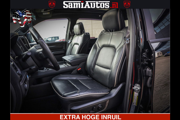 Dodge Ram 1500 LIMITED NIGHT | 5.7 V8 HEMI | HUD | MWK | LUCHTVERING | EERSTE EIGENAAR | BOM VOL ALLE OPTIES | CREW CAB DUBBELE CABINE | 5 PERSOONS | DC | 40000 KM | MEEST VOLLE RAM PICK UP |