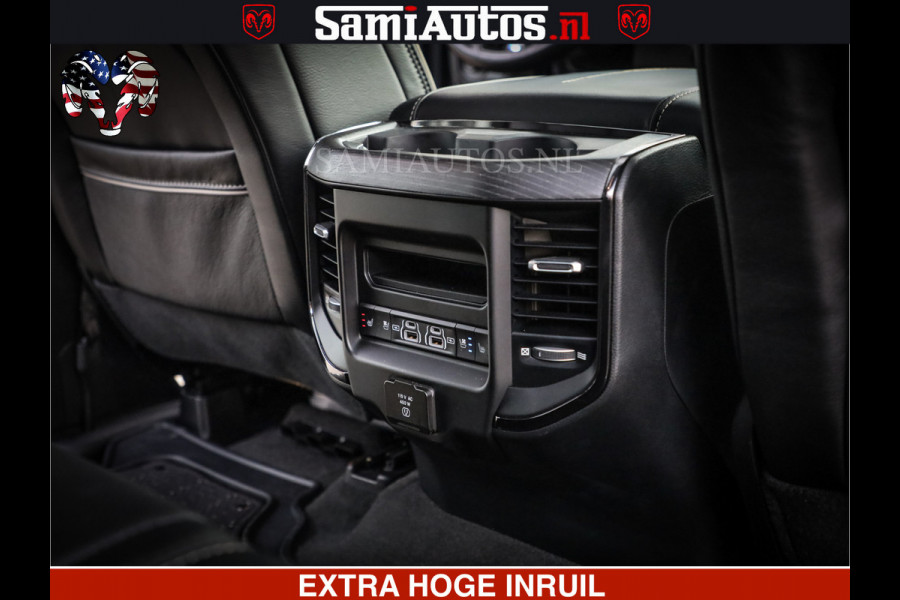 Dodge Ram 1500 LIMITED NIGHT | 5.7 V8 HEMI | HUD | MWK | LUCHTVERING | EERSTE EIGENAAR | BOM VOL ALLE OPTIES | CREW CAB DUBBELE CABINE | 5 PERSOONS | DC | 40000 KM | MEEST VOLLE RAM PICK UP |