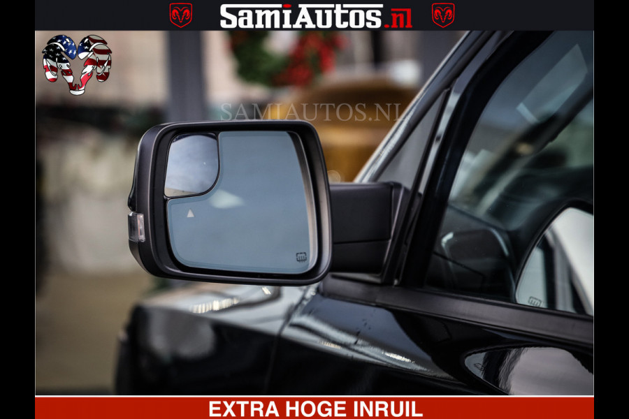 Dodge Ram 1500 LIMITED NIGHT | 5.7 V8 HEMI | HUD | MWK | LUCHTVERING | EERSTE EIGENAAR | BOM VOL ALLE OPTIES | CREW CAB DUBBELE CABINE | 5 PERSOONS | DC | 40000 KM | MEEST VOLLE RAM PICK UP |