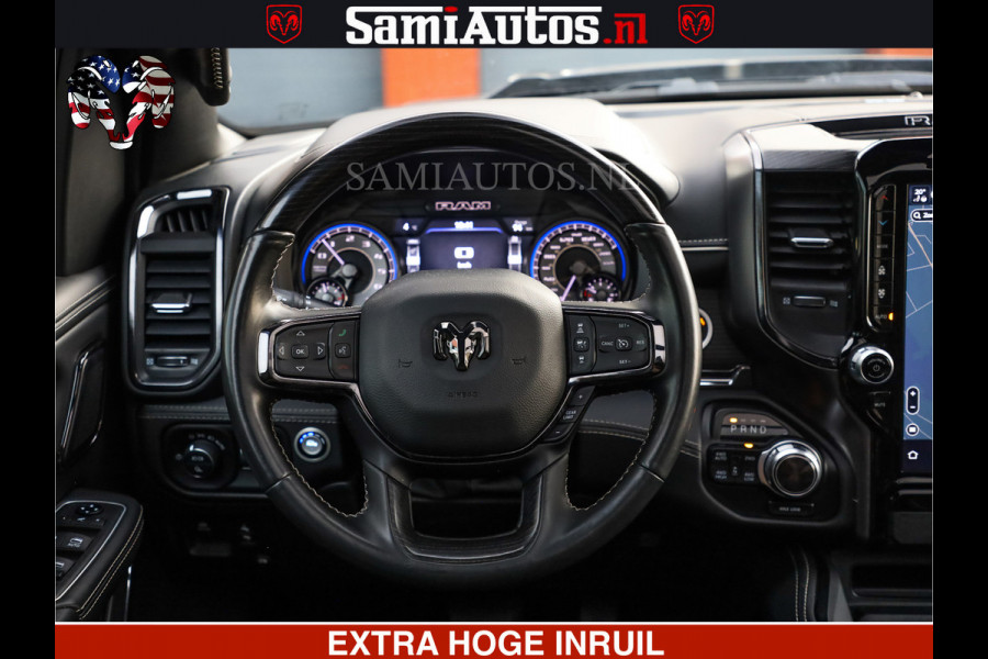 Dodge Ram 1500 LIMITED NIGHT | 5.7 V8 HEMI | HUD | MWK | LUCHTVERING | EERSTE EIGENAAR | BOM VOL ALLE OPTIES | CREW CAB DUBBELE CABINE | 5 PERSOONS | DC | 40000 KM | MEEST VOLLE RAM PICK UP |