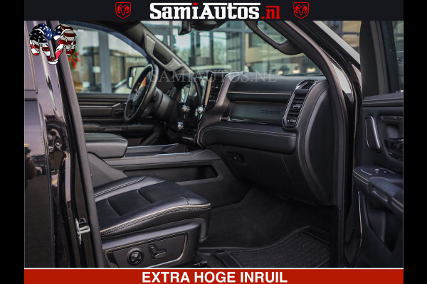 Dodge Ram 1500 LIMITED NIGHT | 5.7 V8 HEMI | HUD | MWK | LUCHTVERING | EERSTE EIGENAAR | BOM VOL ALLE OPTIES | CREW CAB DUBBELE CABINE | 5 PERSOONS | DC | 40000 KM | MEEST VOLLE RAM PICK UP |