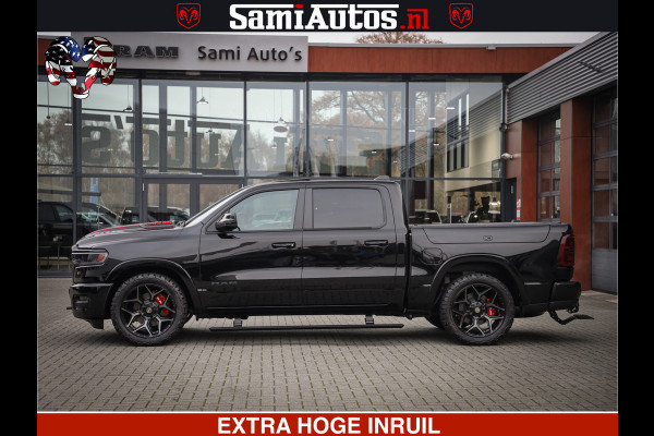 Dodge Ram 1500 Limited Night H.O 540HP 706Nm | Massage + Full Option | De Meest Luxe en Volle Pick-Up in zijn Klasse | Comfortabele Dubbele Cabine met Royale 5 Zitplaatsen | BPM vrij | Nu Leverbaar uit Voorraad | Voorraad Nr 2334 - 5409