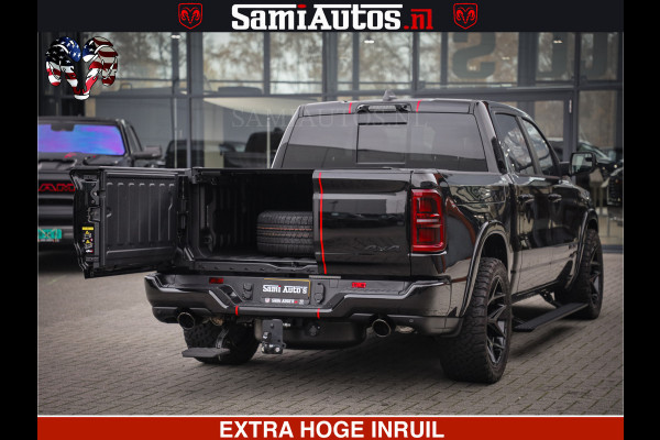 Dodge Ram 1500 Limited Night H.O 540HP 706Nm | Massage + Full Option | De Meest Luxe en Volle Pick-Up in zijn Klasse | Comfortabele Dubbele Cabine met Royale 5 Zitplaatsen | BPM vrij | Nu Leverbaar uit Voorraad | Voorraad Nr 2334 - 5409