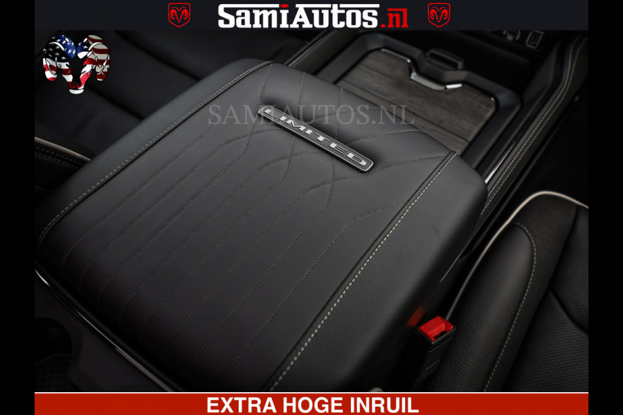 Dodge Ram 1500 Limited Night H.O 540HP 706Nm | Massage + Full Option | De Meest Luxe en Volle Pick-Up in zijn Klasse | Comfortabele Dubbele Cabine met Royale 5 Zitplaatsen | BPM vrij | Nu Leverbaar uit Voorraad | Voorraad Nr 2334 - 5409