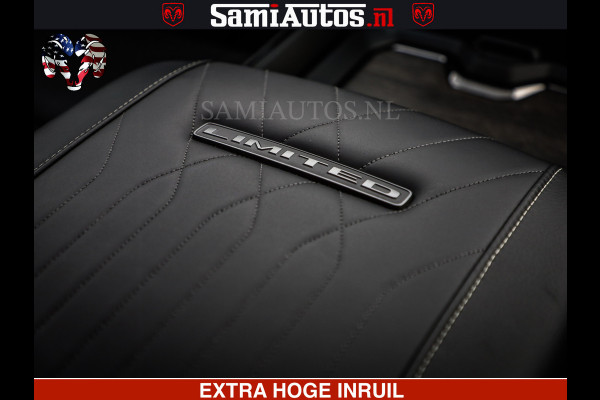 Dodge Ram 1500 Limited Night H.O 540HP 706Nm | Massage + Full Option | De Meest Luxe en Volle Pick-Up in zijn Klasse | Comfortabele Dubbele Cabine met Royale 5 Zitplaatsen | BPM vrij | Nu Leverbaar uit Voorraad | Voorraad Nr 2334 - 5409