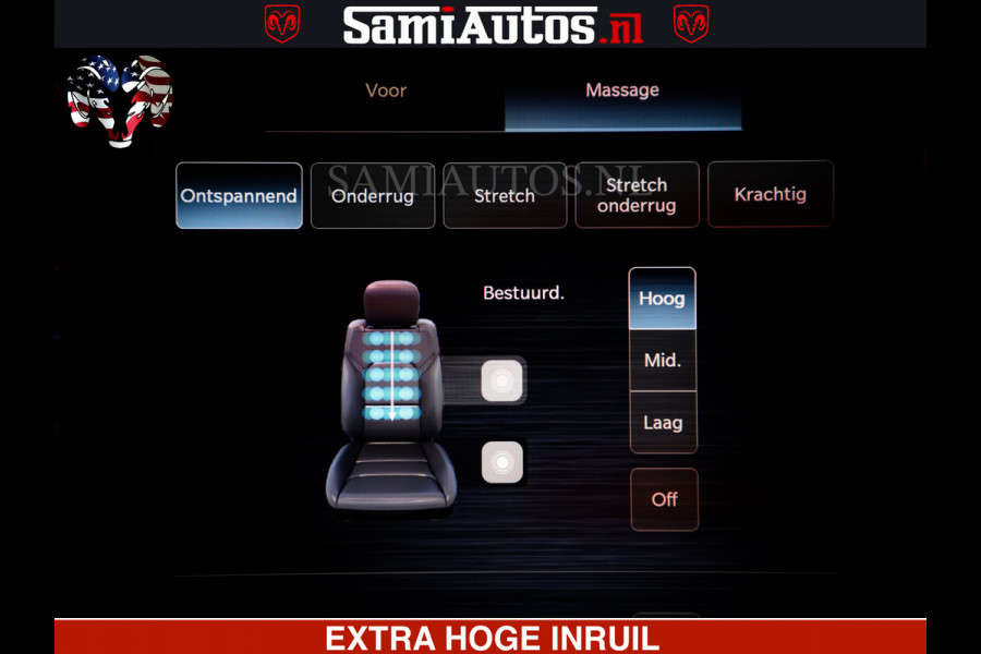 Dodge Ram 1500 Limited Night H.O 540HP 706Nm | Massage + Full Option | De Meest Luxe en Volle Pick-Up in zijn Klasse | Comfortabele Dubbele Cabine met Royale 5 Zitplaatsen | BPM vrij | Nu Leverbaar uit Voorraad | Voorraad Nr 2334 - 5409