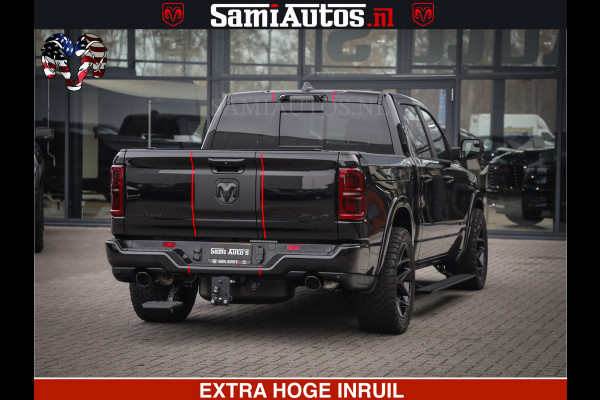 Dodge Ram 1500 Limited Night H.O 540HP 706Nm | Massage + Full Option | De Meest Luxe en Volle Pick-Up in zijn Klasse | Comfortabele Dubbele Cabine met Royale 5 Zitplaatsen | BPM vrij | Nu Leverbaar uit Voorraad | Voorraad Nr 2334 - 5409