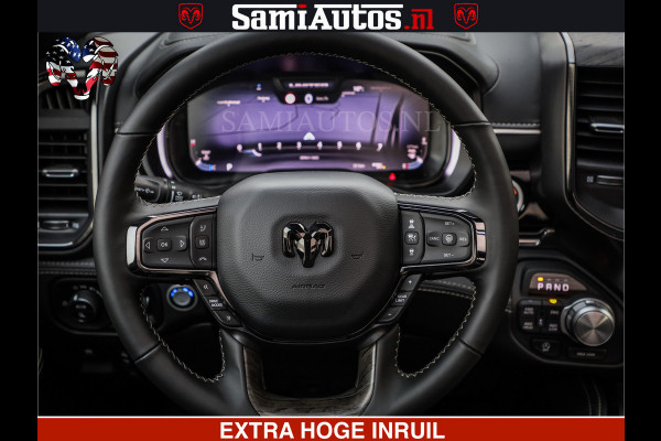 Dodge Ram 1500 Limited Night H.O 540HP 706Nm | Massage + Full Option | De Meest Luxe en Volle Pick-Up in zijn Klasse | Comfortabele Dubbele Cabine met Royale 5 Zitplaatsen | BPM vrij | Nu Leverbaar uit Voorraad | Voorraad Nr 2334 - 5409