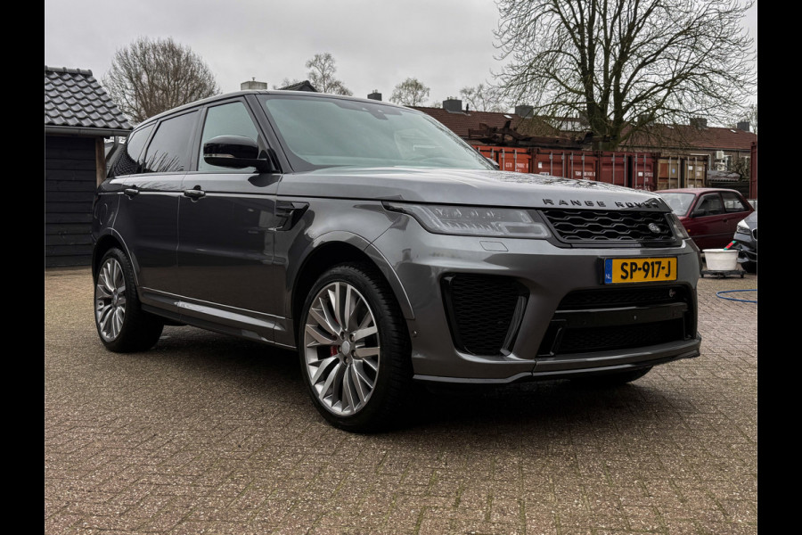 Land Rover Range Rover Sport 5.0 V8 SC SVR 576 PK ! Facelift ! Carbon ! Pano, Cruis, Airco, Stoelverw voor + achter!