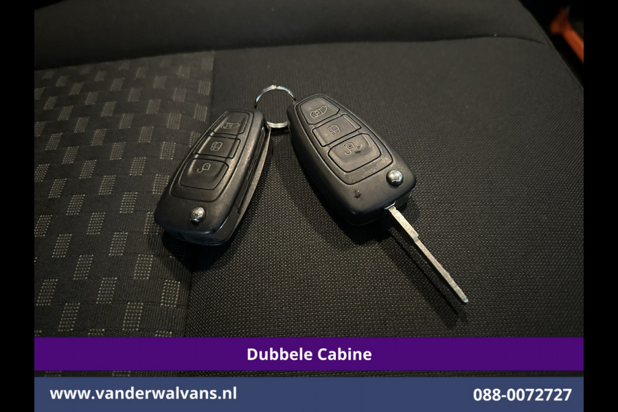 Ford Transit Custom 2.0 TDCI 130pk L2H1 Dubbele Cabine Euro6 Airco | 6-Zits | Camera | LED | Cruisecontrol | 2800kg Trekhaak Android Auto, Verwarmde voorruit, Stoelverwarming, Parkeersensoren, Dakdragers