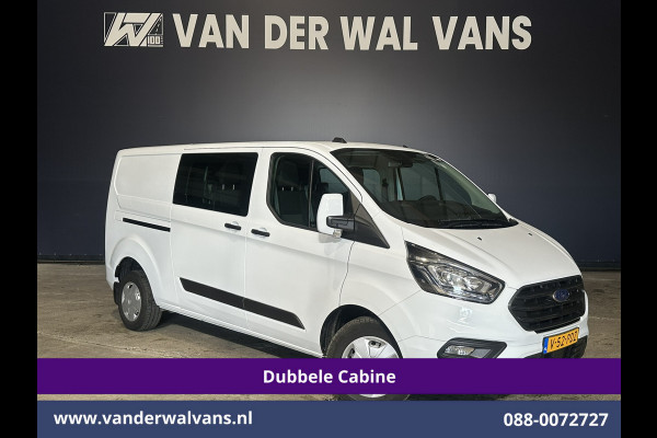 Ford Transit Custom 2.0 TDCI 130pk L2H1 Dubbele Cabine Euro6 inrichting | Airco | 6-Zits | LED | Cruisecontrol | Parkeersensoren Achterklep, 2800kg Trekvermogen
