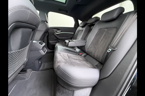 Audi e-tron Sportback 55 Quattro S-Line 408pk 95kWh Pano-Schuif-Dak LED Sport-Stoel-Leer/Alcantara Luchtvering 21" Trekhaak Adaptive-Cruise Spoor-Assi SOH 89% Rode-Remklauwen Zwarte-Hemel Audi-Smartphone-Interface Stoelverwarming Memory Elek.Achterklep DAB Lmv Privacy Glas Led Keyless Actieve Luidspreker 1e Eigenaar Origineel Nederlandse Auto € 93.000 nieuw 1.800kg Trekvermogen