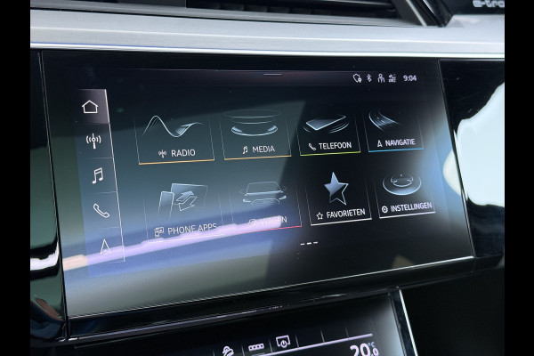 Audi e-tron Sportback 55 Quattro S-Line 408pk 95kWh Pano-Schuif-Dak LED Sport-Stoel-Leer/Alcantara Luchtvering 21" Trekhaak Adaptive-Cruise Spoor-Assi SOH 89% Rode-Remklauwen Zwarte-Hemel Audi-Smartphone-Interface Stoelverwarming Memory Elek.Achterklep DAB Lmv Privacy Glas Led Keyless Actieve Luidspreker 1e Eigenaar Origineel Nederlandse Auto € 93.000 nieuw 1.800kg Trekvermogen