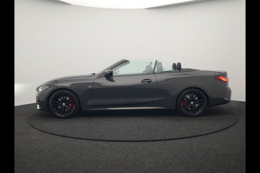BMW 4 Serie Cabrio 430i M Sport 245pk Dealer O.H DRAVITGRAU | Lederen Sportstoelen Memory | Nekverwarming | 19"L.M | Harman Kardon |  M Sportremmen | Camera | Sfeerverlichting | Apple Carplay | LED |