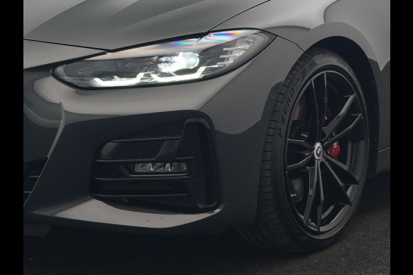 BMW 4 Serie Cabrio 430i M Sport 245pk Dealer O.H DRAVITGRAU | Lederen Sportstoelen Memory | Nekverwarming | 19"L.M | Harman Kardon |  M Sportremmen | Camera | Sfeerverlichting | Apple Carplay | LED |