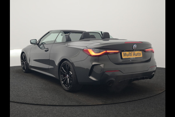 BMW 4 Serie Cabrio 430i M Sport 245pk Dealer O.H DRAVITGRAU | Lederen Sportstoelen Memory | Nekverwarming | 19"L.M | Harman Kardon |  M Sportremmen | Camera | Sfeerverlichting | Apple Carplay | LED |