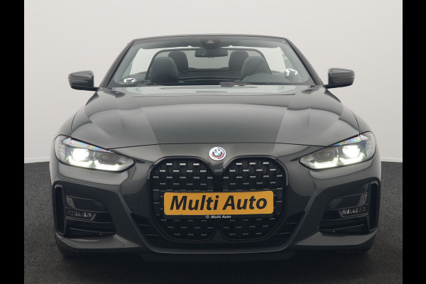 BMW 4 Serie Cabrio 430i M Sport 245pk Dealer O.H DRAVITGRAU | Lederen Sportstoelen Memory | Nekverwarming | 19"L.M | Harman Kardon |  M Sportremmen | Camera | Sfeerverlichting | Apple Carplay | LED |