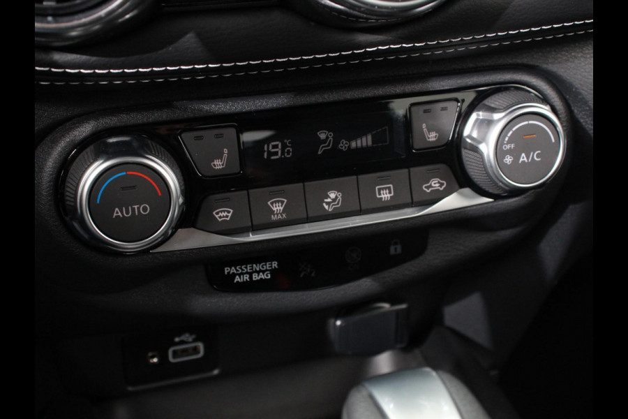 Nissan Juke 1.0 DIG-T N-Connecta Climate control Cruise control Achteruitrijcamera Keyless Navigatie LED Verwarmde voorstoelen Verwarmd stuurwiel Parkeersensoren Apple Carplay/ Android Auto
