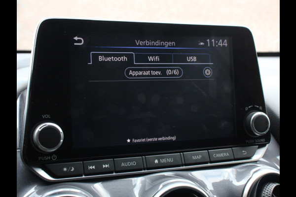 Nissan Juke 1.0 DIG-T N-Connecta Climate control Cruise control Achteruitrijcamera Keyless Navigatie LED Verwarmde voorstoelen Verwarmd stuurwiel Parkeersensoren Apple Carplay/ Android Auto