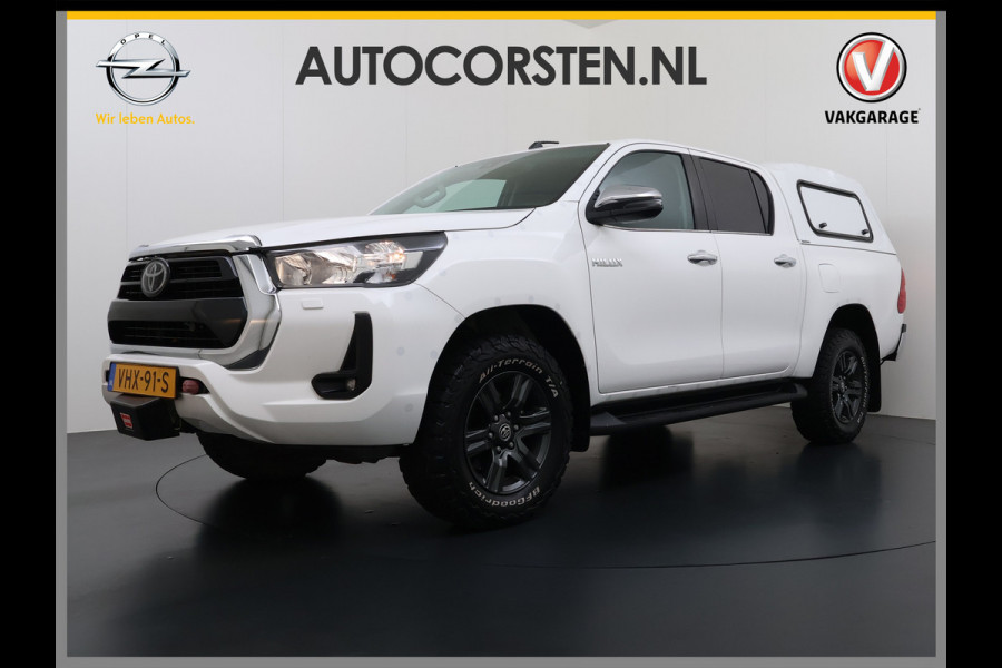 Toyota Hilux 2.4 D-4D 4WD AUT-6 Double Cab Professional Lier Canopy Hardtop (Huif) Trekhaak Navi* via Apple Carplay Android Auto Ecc Camera A Lane Assist Inbouw Kasten Bluetooth AWD EURO6 400Nm *3.500kg Trekvermogen* 1e Eigenaar Dealeronderhouden Origineel Nederlandse Auto