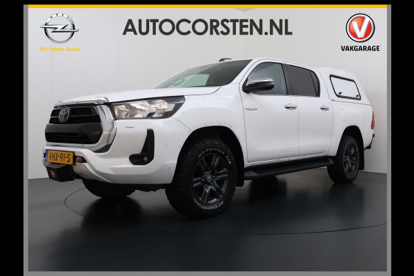 Toyota Hilux 2.4 D-4D 4WD AUT-6 Double Cab Professional Lier Canopy Hardtop (Huif) Trekhaak Navi* via Apple Carplay Android Auto Ecc Camera A Lane Assist Inbouw Kasten Bluetooth AWD EURO6 400Nm *3.500kg Trekvermogen* 1e Eigenaar Dealeronderhouden Origineel Nederlandse Auto