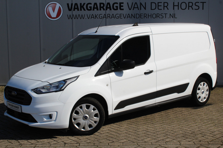 Ford Transit Connect 1.0-100pk Ecoboost Lengte 2 Trend. Dames, heren ondernemers èn particulieren LET OP, UNIEK: 100pk benzine uitv. ! Airco, beklede laadruimte, schuifdeur re., spiegels verwarmb., telefoonvoorb., pdc achter, 4x all season banden etc.