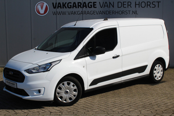 Ford Transit Connect 1.0-100pk Ecoboost Lengte 2 Trend. Dames, heren ondernemers èn particulieren LET OP, UNIEK: 100pk benzine uitv. ! Airco, beklede laadruimte, schuifdeur re., spiegels verwarmb., telefoonvoorb., pdc achter, 4x all season banden etc.