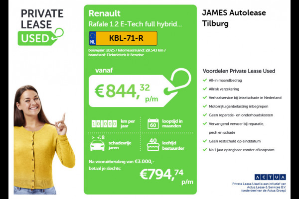 Renault Rafale 1.2 E-Tech full hybrid 200 techno PANO | WINTER-PACK | AD-CRUISE | GOOGLE