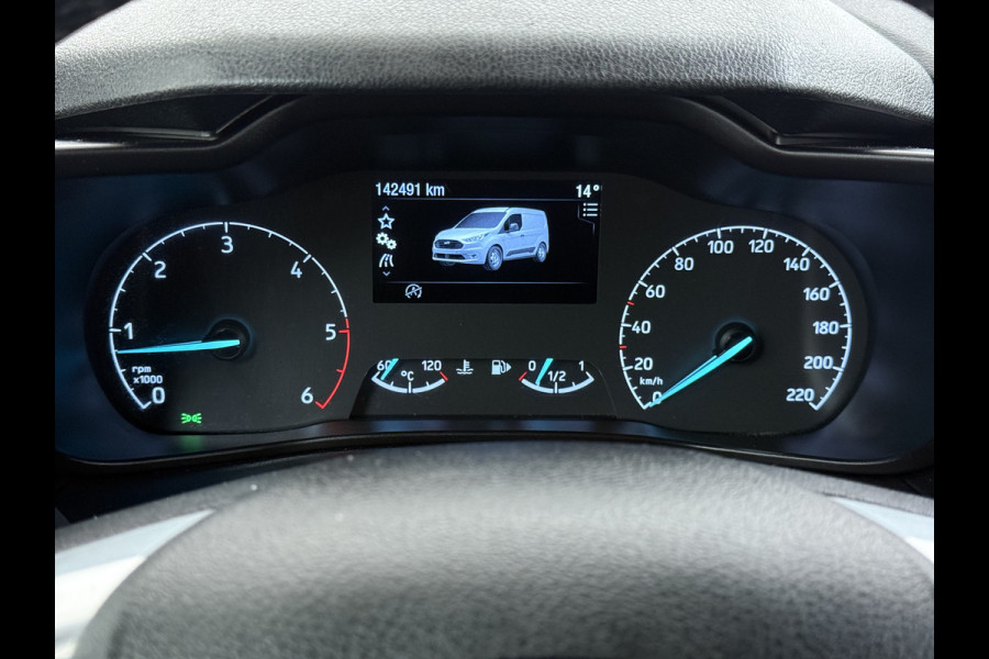 Ford Transit Connect 1.5TDCI 100PK Trekhaak Kast Cruise Airco PDC-v+a EURO6 Sidebars L1H1 Trend HP Betonplex Vloer Wandbetimmering Kasteninbouw Schuifdeur Achterdeuren Origineel Nederlandse Auto Laadvermogen 844kg !