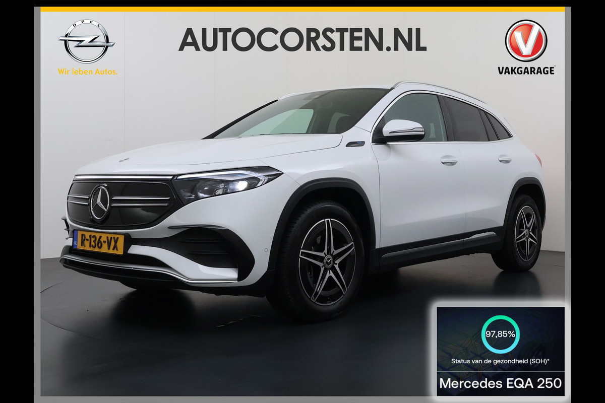 Mercedes-Benz EQA 250 AMG Line Navi Camera SOH 98% Pdc Ecc Stoelverwarming Cruise Control DAB Bluetooth Elek.Achterklep Led Lmv 18" Privacy Glas Ambience-verlichting Licht en zichtpakket 1e Eigenaar Volledig Dealeronderhouden Origineel Nederlandse Auto € 61.000 nieuw