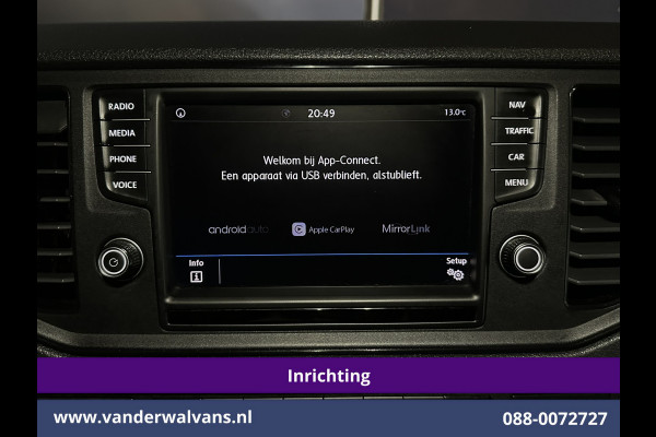 Volkswagen Crafter 2.0 TDI 177pk 3500kg Trekhaak Achterwielaandrijving L3H3 L2H2 inrichting Euro6 Airco | Camera | Navigatie Apple Carplay, Android Auto, Chauffeursstoel, Cruisecontrol, Leder, Bijrijdersbank