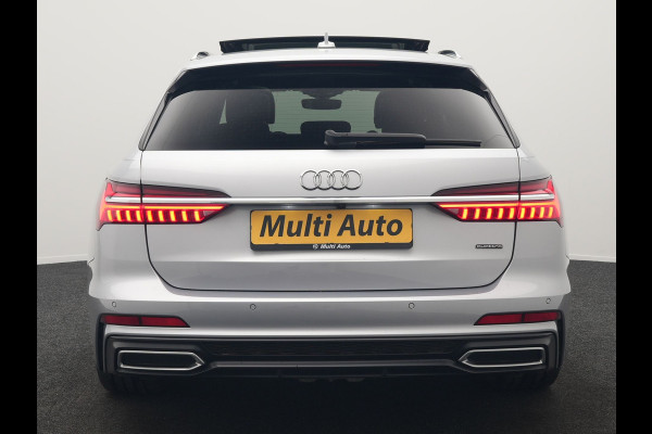 Audi A6 Avant 55 TFSI e quattro S Competition PHEV 367pk Dealer O.H. | 2x S-Line | Trekhaak Af Fabriek | Panodak | 360 Camera | Bang & Olufsen | Adaptive Cruise | Sportstoelen Memory & Verwarmd | Apple Carplay | Keyless | Stuur Verwarmd | Virtual | Navigatie | Plug In Hybrid