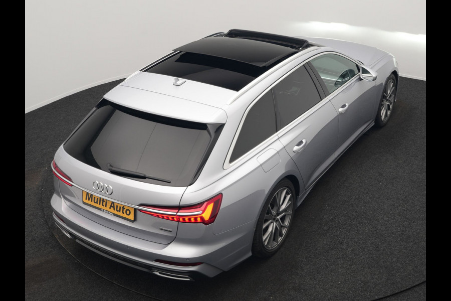 Audi A6 Avant 55 TFSI e quattro S Competition PHEV 367pk Dealer O.H. | 2x S-Line | Trekhaak Af Fabriek | Panodak | 360 Camera | Bang & Olufsen | Adaptive Cruise | Sportstoelen Memory & Verwarmd | Apple Carplay | Keyless | Stuur Verwarmd | Virtual | Navigatie | Plug In Hybrid