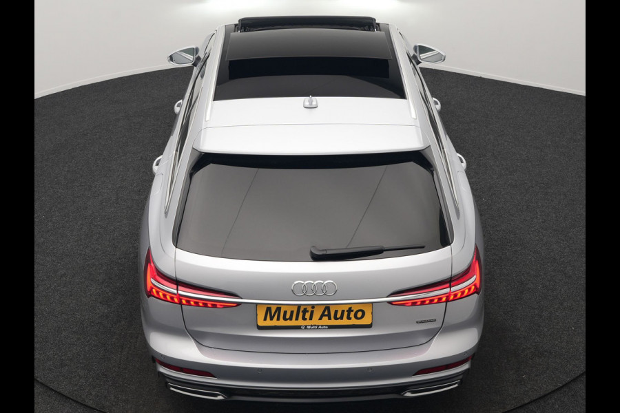 Audi A6 Avant 55 TFSI e quattro S Competition PHEV 367pk Dealer O.H. | 2x S-Line | Trekhaak Af Fabriek | Panodak | 360 Camera | Bang & Olufsen | Adaptive Cruise | Sportstoelen Memory & Verwarmd | Apple Carplay | Keyless | Stuur Verwarmd | Virtual | Navigatie | Plug In Hybrid