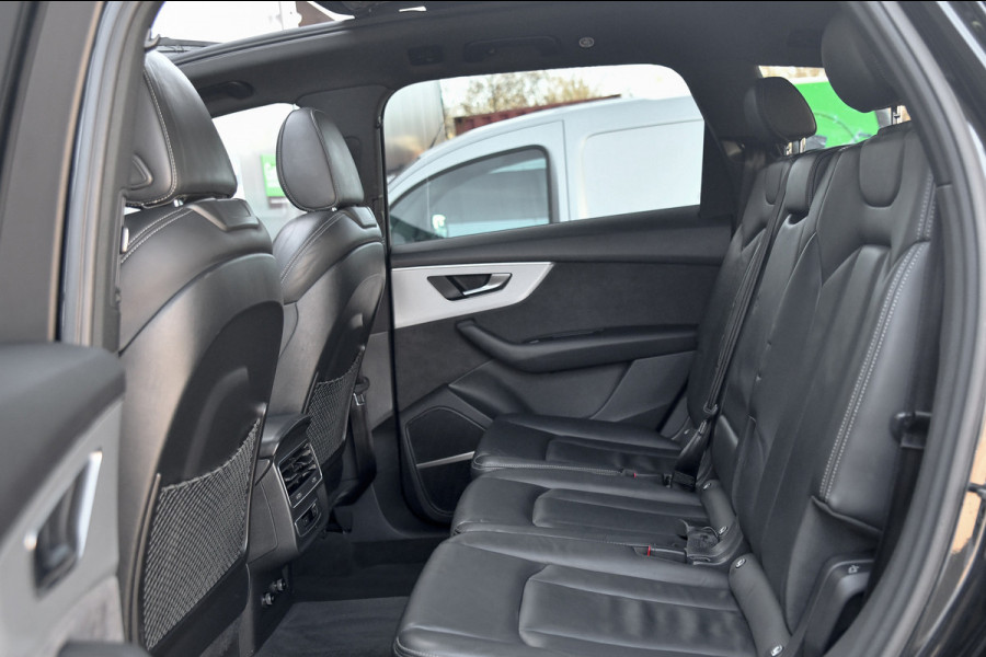 Audi Q7 55 TFSI e quattro 3x S-Line. Pano, ACC, HUD, Memory, Leder, B&O, Stuurvw, Keyless, Camera, Matrix, Sfeer, 22''!