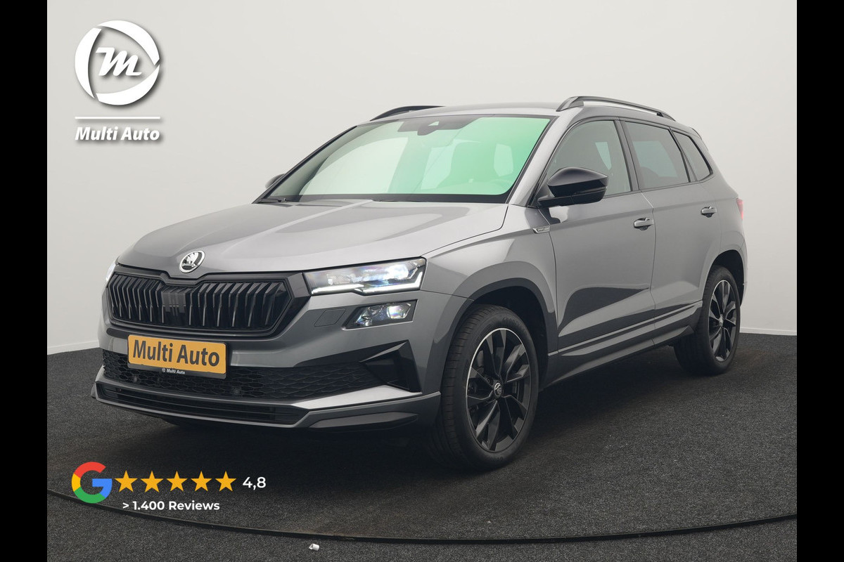 Škoda Karoq 1.5 TSI ACT Sportline Business FACELIFT MODEL DSG 150pk | Adaptive Cruise | Camera | Matrix LED | RS Sportstoelen Verwarmd | 18"L.M | Adaptive Onderstel | Keyless | Sfeerverlichting | Apple Carplay | Virtual | Navigatie | DAB |