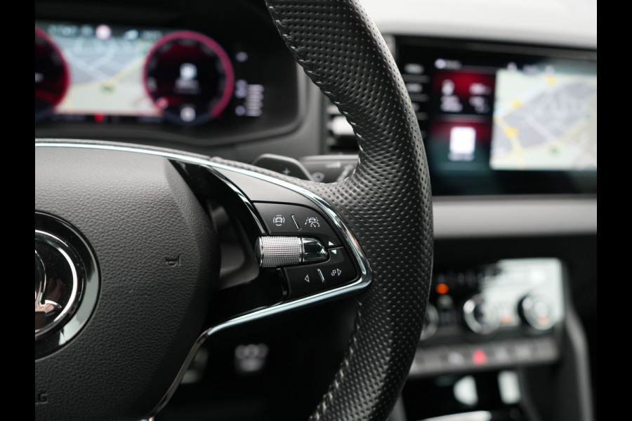 Škoda Karoq 1.5 TSI ACT Sportline Business FACELIFT MODEL DSG 150pk | Adaptive Cruise | Camera | Matrix LED | RS Sportstoelen Verwarmd | 18"L.M | Adaptive Onderstel | Keyless | Sfeerverlichting | Apple Carplay | Virtual | Navigatie | DAB |