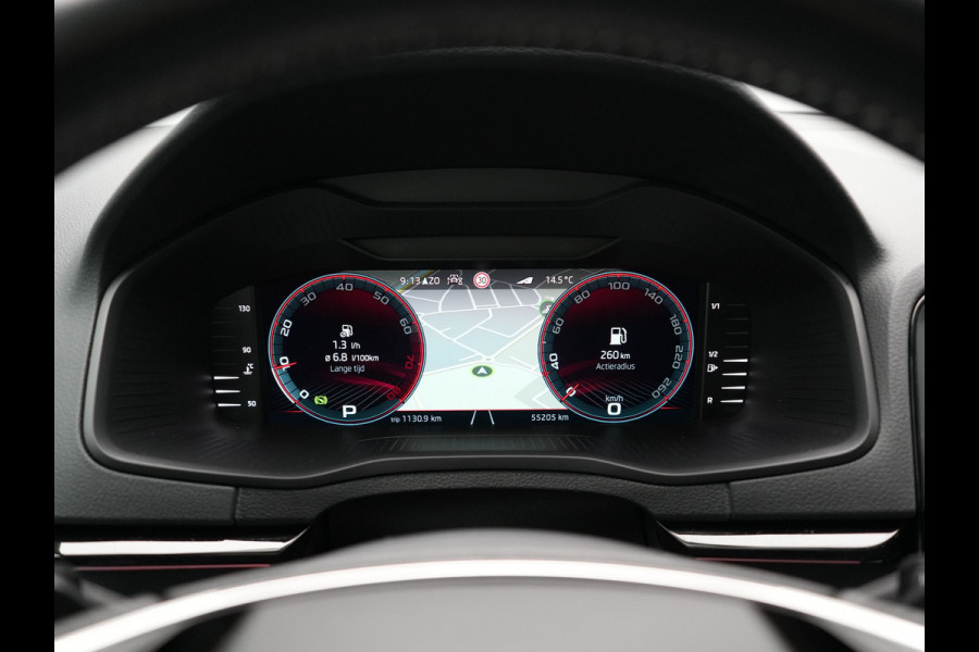 Škoda Karoq 1.5 TSI ACT Sportline Business FACELIFT MODEL DSG 150pk | Adaptive Cruise | Camera | Matrix LED | RS Sportstoelen Verwarmd | 18"L.M | Adaptive Onderstel | Keyless | Sfeerverlichting | Apple Carplay | Virtual | Navigatie | DAB |