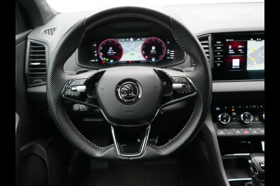 Škoda Karoq 1.5 TSI ACT Sportline Business FACELIFT MODEL DSG 150pk | Adaptive Cruise | Camera | Matrix LED | RS Sportstoelen Verwarmd | 18"L.M | Adaptive Onderstel | Keyless | Sfeerverlichting | Apple Carplay | Virtual | Navigatie | DAB |