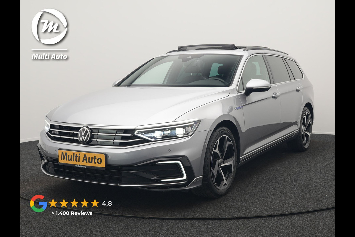 Volkswagen Passat Variant 1.4 TSI GTE Business PHEV 218pk Dealer O.H | Panodak | Adaptive Cruise | 360 Camera | IQ Light | Lederen Sportstoelen Massage & Verwarmd | Blis | Keyless | Apple Carplay | Navigatie | Virtual | DAB | 18"L.M | IQ Drive | Plug In Hybrid |