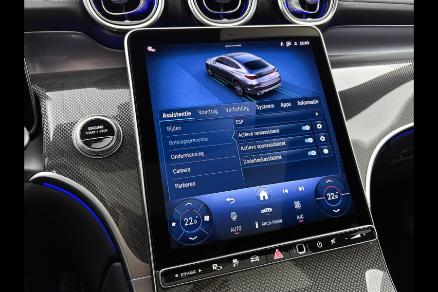 Mercedes-Benz GLC Coupé 300e 4MATIC Sport Edition | Premium pakket | Winterpakket | Nightpakket | Trekhaak | Panoramaschuifdak | 20 inch AMG velgen | AMG spoiler | 360°-camera | Augmented Reality navigatie |