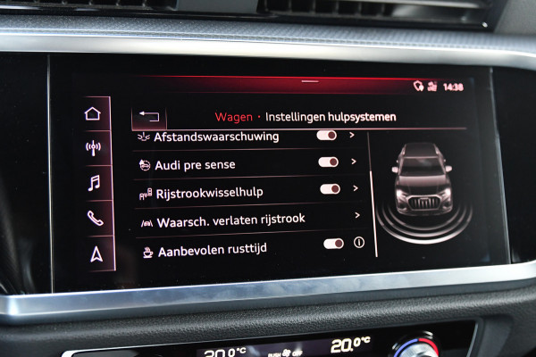 Audi Q3 35 TFSI 3x S-line. ACC, Camera, Matrix, Dodehoek, Stoelverw!