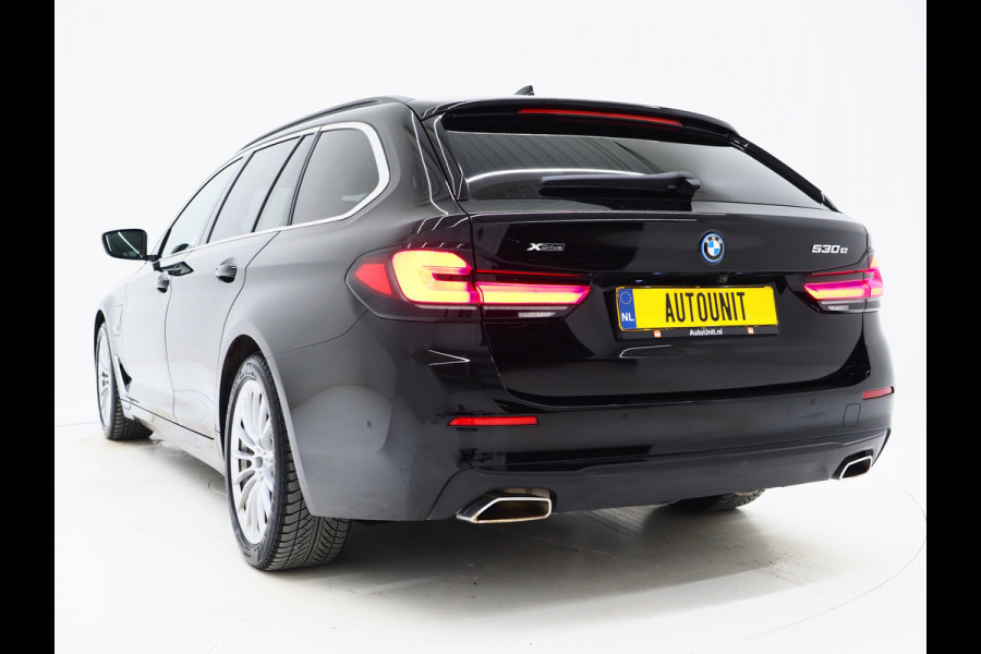 BMW 5 Serie Touring 530e xDrive | Leder | Trekhaak | Camera | Adaptive Cruise | Stoelverwarming | DAB | Carplay