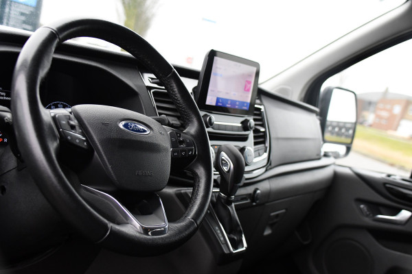Ford Transit Custom 320 2.0 TDCI L2H1 Limited DC Black Edition Cruise, Carplay, Automaat, 130pk, Sensoren, 2 x Schuifdeur, Stoelverwarming, Uniek!