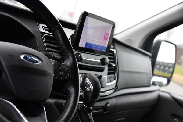 Ford Transit Custom 320 2.0 TDCI L2H1 Limited DC Black Edition Cruise, Carplay, Automaat, 130pk, Sensoren, 2 x Schuifdeur, Stoelverwarming, Uniek!