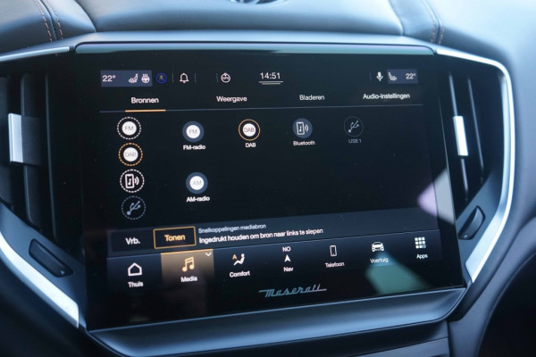 Maserati Ghibli 2.0 MHEV GranSport GT 330PK Pano/B&W/21"/Sport-seats/Full-Nero