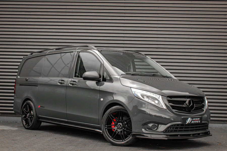 Mercedes-Benz Vito 116CDI 163PK LANG JB- EDITION FULL BLACK / AMG / SPOILER / VERLAGINGSVEREN / NAVIGATIE / SIDE- BARS / CAMERA